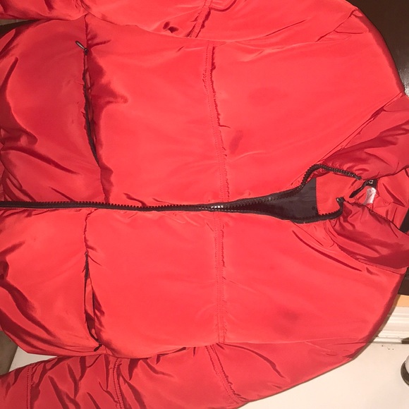 Red puffer jacket from hm brand “divided” - Picture 2 of 4